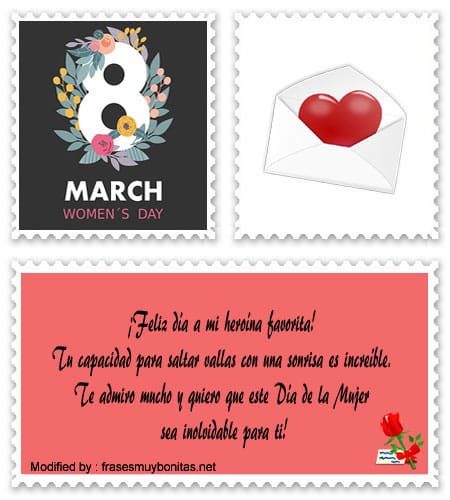 Bonitos pensamientos sobre Día de la Mujer para Facebook.#SaludosPorElDíaDeLaMujerParaDedicar,#TarjetasPorElDíaDeLaMujerParaDedicar

