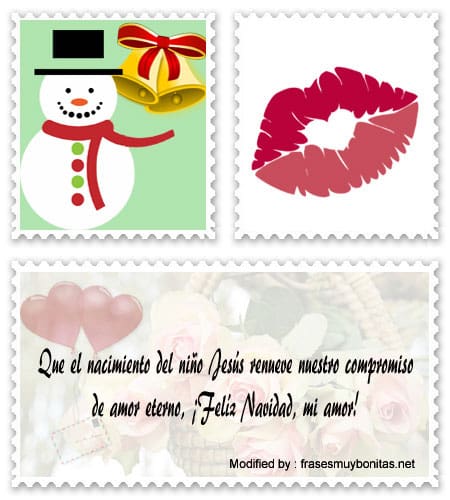 Los mejores saludos románticos por Navidad para enviar a mi novia por Messenger.#TarjetasDeNavidad,#SaludosDeNavidad