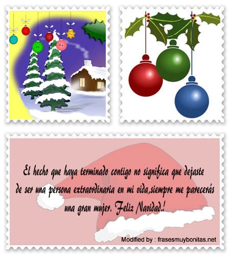 Buscar bonitas frases para enviar en Navidad a mi ex amor.#TarjetasDeNavidadParEx,#SaludosDeNavidadParaExAmor,#MensajesDeNavidadParaExPareja