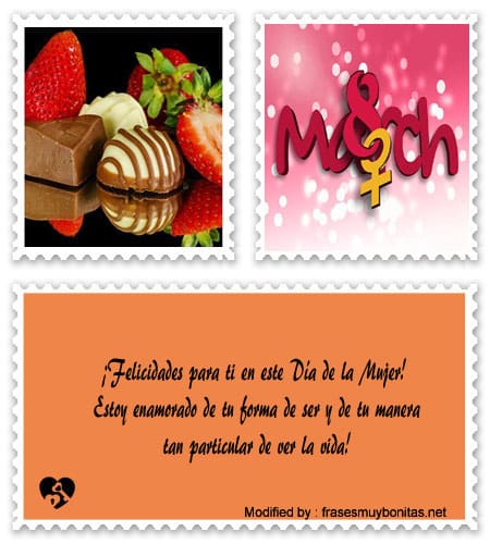Bonitas tarjetas con pensamientos de amor para el Día de la Mujer para Facebook.#SaludosPorElDíaDelaMujer