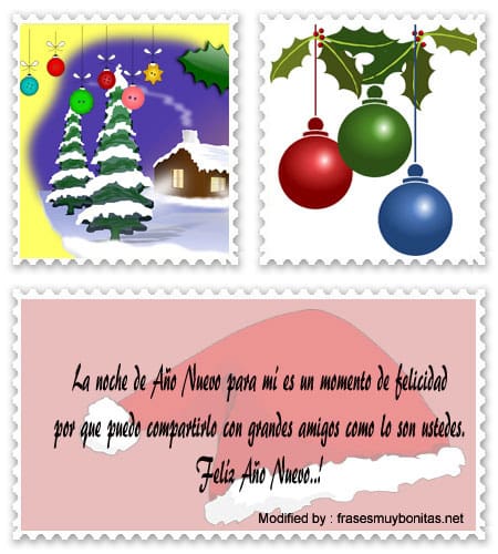 Bonitas tarjetas con pensamientos de Año Nuevo para Facebook.#SaludosDeAñoNuevo