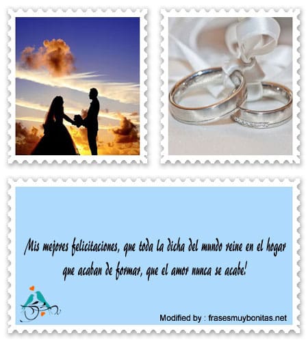 Palabras para novios que se casan.#FelicitacionesPorMatrimonio