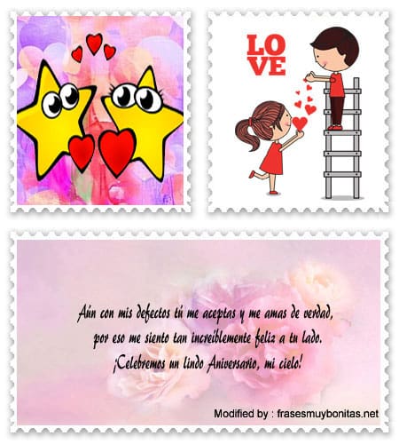 Bonitas tarjetas románticas de aniversario de novios para descargar.#MensajesParaAniversarioDeNovios