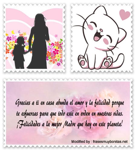 Bonitas tarjetas con frases de amor para el Día de la Madre.#SaludosPorElDíaDeLaMadre,.#FrasesPorElDíaDeLaMadre