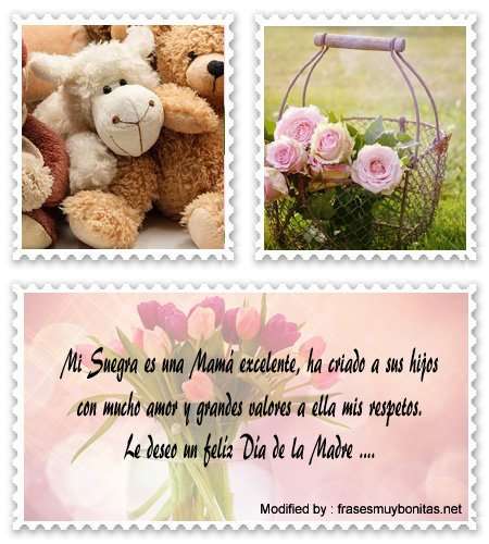 Bonitas tarjetas con pensamientos de amor para el Día de la Madre para Facebook.#SaludosPorElDíaDeLaMadreParaMiSuegra