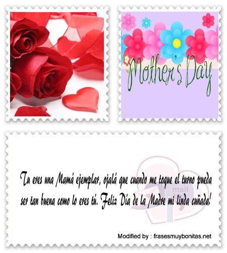 Bonitas tarjetas con pensamientos de amor para el Día de la Madre para Facebook.#SaludosParaDiaDeLaMadreParaCuñada,#FrasesParaDiaDeLaMadreParaCuñada