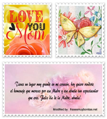  Frases y tarjetas de amor para enviar a Mamá por celular.#FrasesParaDiaDeLaMadreParaAbuela