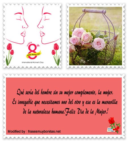 Bonitas postales para felicitar el Día de la Mujer.#SaludosPorElDíaDeLaMujer