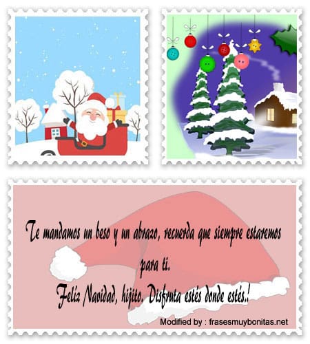 Palabras originales para enviar en Navidad a mi hijo.#MensajesBonitosDeNavidadParaHijo,#FrasesDeNavidad