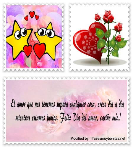 Mensajes de amor para novios por San Valentín para WhatsApp.#FelízDíaDeSanValentínParaMiEsposa