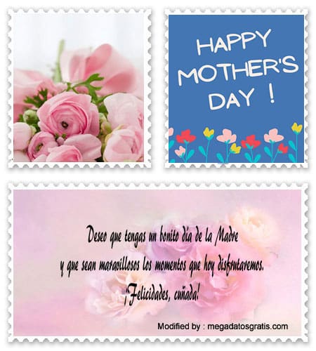 Frases y tarjetas para enviar a Mamá a mi cuñada por celular.#SaludosParaDiaDeLaMadreParaCuñada,#FrasesParaDiaDeLaMadreParaCuñada