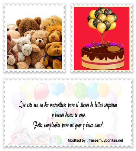 Tarjetas bonitas de feliz cumpleaños para novios para enviar por Whatsapp.#FelicitacionesDeCumpleañosParaNovia
