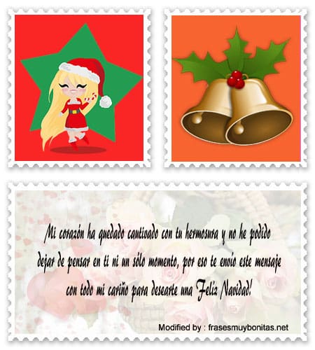 Tarjetas con mensajes de felíz Navidad para enamorar.#SaludosDeNavidad,#SaludosDeNavidadParaParejas,#SaludosNavideñosParaNovios