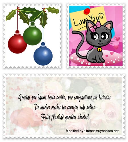 Buscar bonitos y originales saludos para enviar en Navidad a los abuelitos.#BajarMensajesDeNavidad,#DescargarMensajesDeNavidad