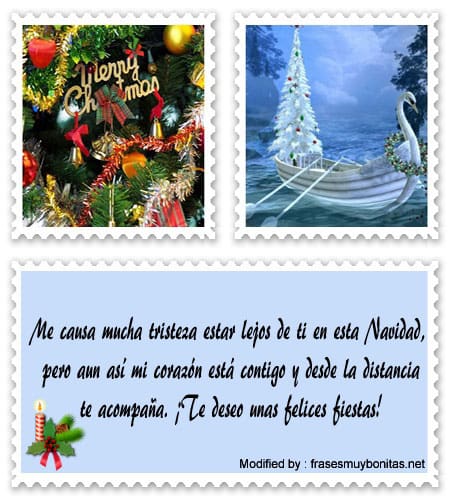 Buscar textos cortos por Navidad para Whatsapp y Facebook.#SaludosDeNavidadParaMiAmorQueEstaLejos