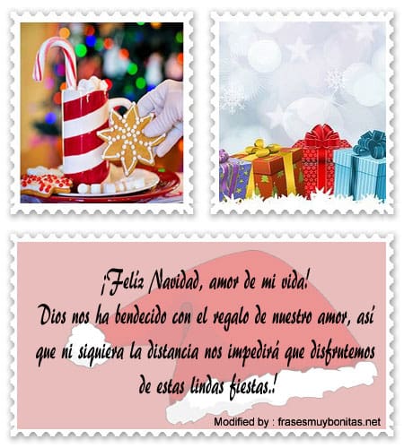 Frases con imágenes de Navidad para Facebook.#SaludosDeNavidadParaMiAmorQueEstaLejos