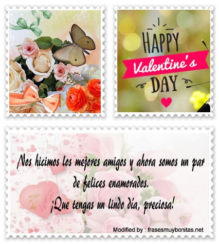 Textos bonitos de amor para San Valentín para WhatsApp.#SaludosDeAmoryAmistadParaMiNovia