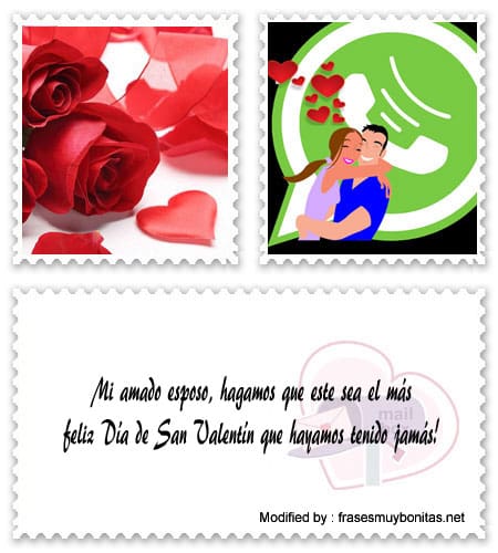 Mensajes de amor para esposos por San Valentín para WhatsApp.#SaludosPara14DeFebrero