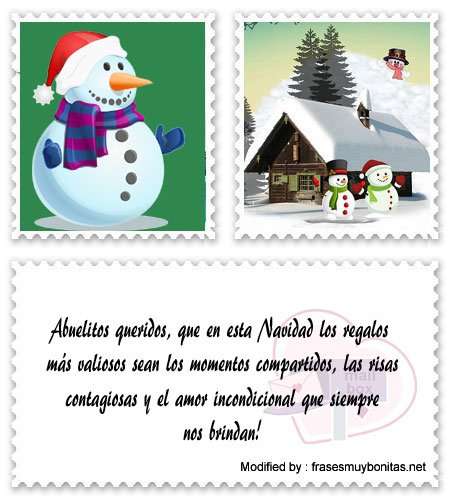 Bellos y originales mensajes de Felíz Navidad para mis abuelos.#MensajesDeNavidad,#FrasesDeNavidad,#SaludosDeNavidad