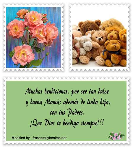 Frases y tarjetas de amor para enviar a Mamá por celular.#TarjetasPorElDíaDeLaMadre