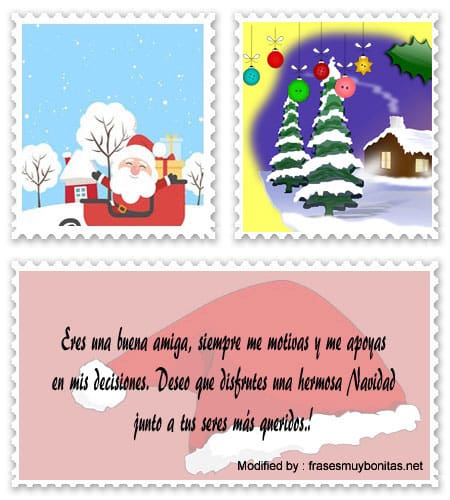 Buscar bonitas frases para enviar en Navidad a mi amiga.#TarjetasDeNavidad,#SaludosDeNavidad