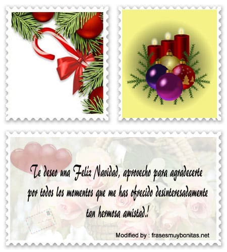Originales frases para enviar en Navidad a mi amiga.#TarjetasDeNavidad,#SaludosDeNavidad