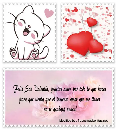 Mensajes de amor para novios por San Valentín para WhatsApp.#SaludosPara14DeFebrero