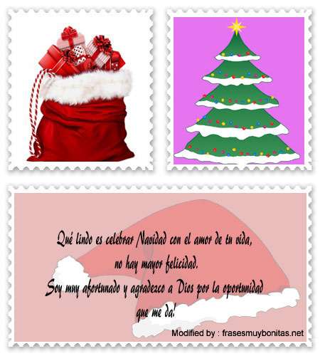 tarjetas con mensajes de amor para novios por Navidad