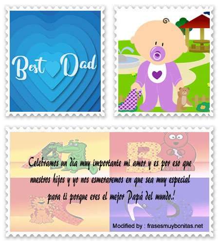 tarjetas con mensajes de felíz Día del Padre.#TarjetasDeAmorParaDiaDelPadre