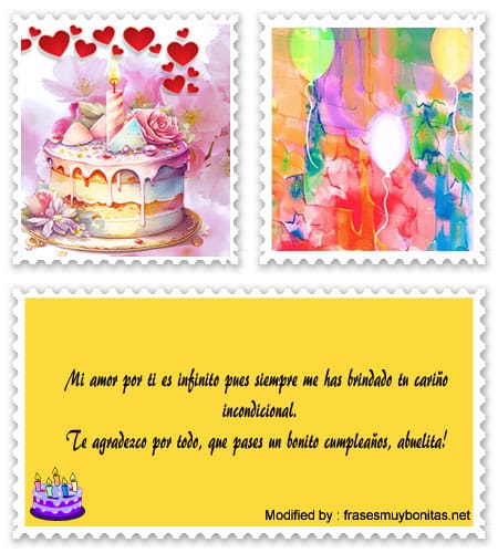 bajar imágenes con pensamientos de cumpleaños para mi Abuelita.#FelicitacionesDeCumpleañosParaMiAbuela,#FrasesDeCumpleañosParaMiAbuela