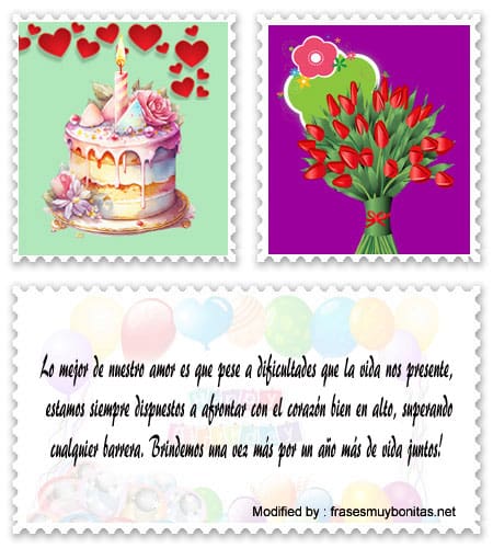 Tarjetas con frases románticas de cumpleaños.#SaludosDeCumpleanosParaMiPareja,#MensajesDeFelizCumpleanosParaMiNovio