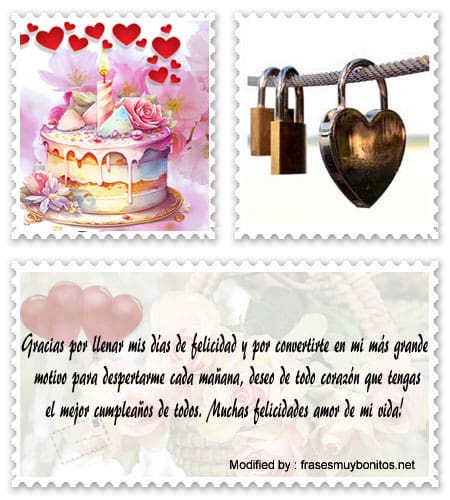 Tarjetas con frases románticas de cumpleaños.#MensajesDeCumpleañosParaMiPareja,#SaludosDeCumpleañosParaMiNovia
