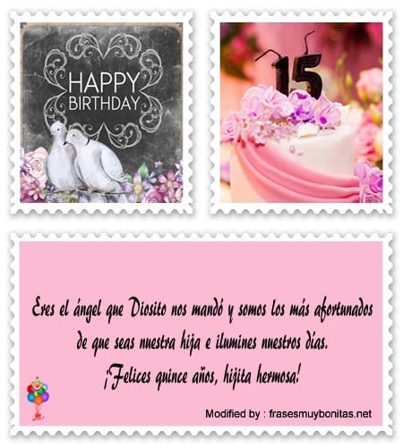 Imágenes con frases de cumpleaños para quinceañera para Whatsapp.#FrasesDeCumpleañosParaQuinceañera, #FelízCumpleañosParaQuinceañera,#Cumpleaños