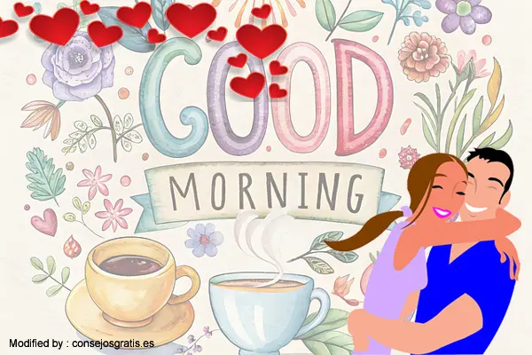 Imágenes con mensajes de buenos días para parejas,los mejores mensajes románticos de buenos días para mi amor .#FrasesDeBuenosDíasParaMiAmor,#BuenosDías,#MensajesDeBuenosDías